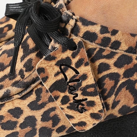 Clarks - Wallabee Evosh Leopard Suede Women's Shoes - Ryses
