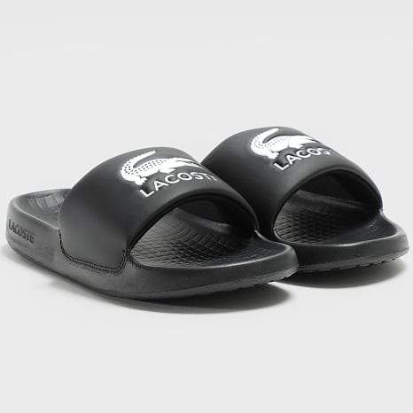 Lacoste - Claquettes Serve Slide 1.0 2252 Black White