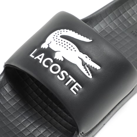 Lacoste - Claquettes Serve Slide 1.0 2252 Black White