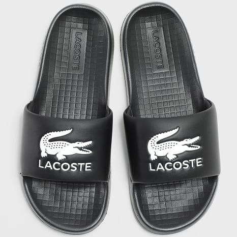 Lacoste - Claquettes Serve Slide 1.0 2252 Black White