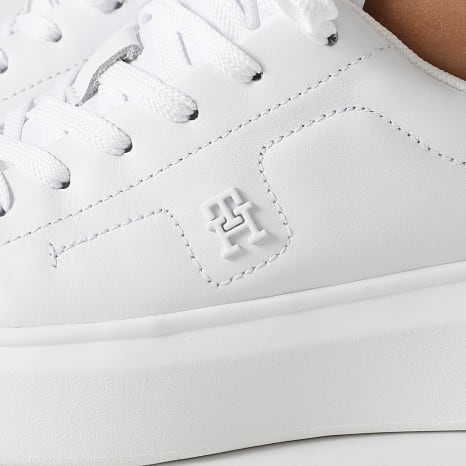 Tommy Hilfiger - Baskets Femme Chic Platform Sneaker Gold 8817 White