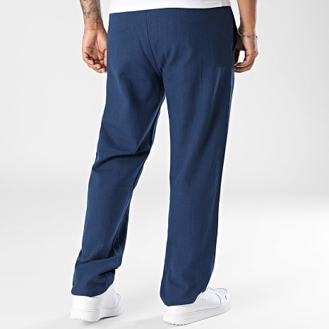 ADJ - Pantalon Effet Lin 041 Bleu Marine