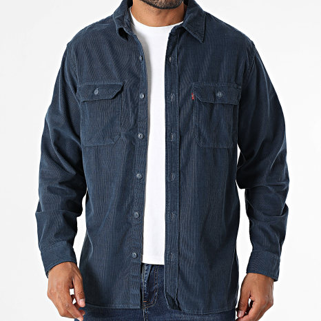 Levi's - Long Sleeve Relaxed Fit Shirt 19573 Navy Blue - Ryses