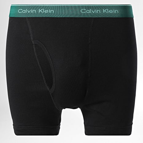 Calvin Klein - Juego De 3 Calzoncillos Negro Verde Marino NB4003A