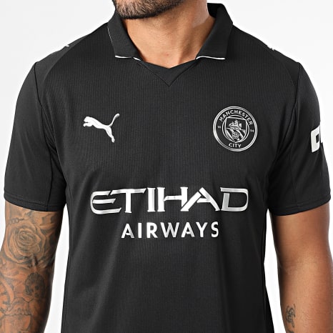 Puma - Manchester City Away Replica Jersey 780350 Negro Plata