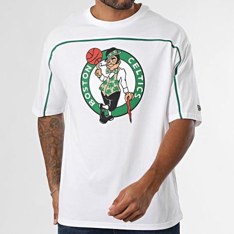 New Era - Tee Shirt NBA Piping Boston Celtics 60684288 Blanc