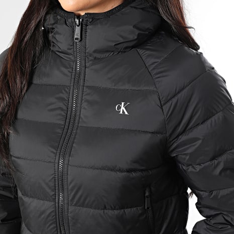 Calvin Klein - Doudoune Capuche Zippée Femme 7C510 Noir