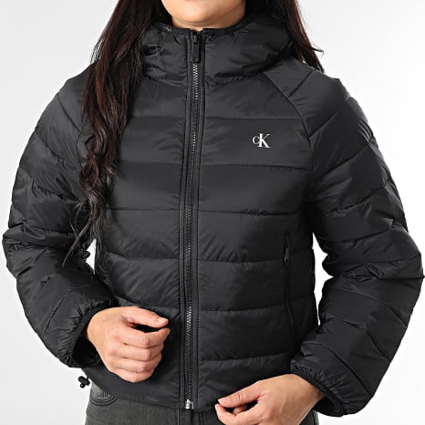 Calvin Klein - Doudoune Capuche Zippée Femme 7C510 Noir