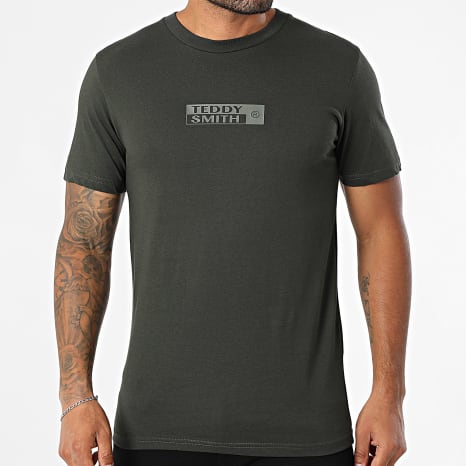 Teddy Smith - Tee Shirt Regular Fit John 11017824D Dark Khaki Green