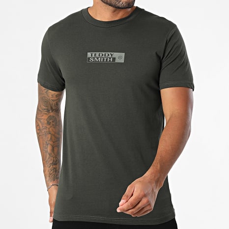 Teddy Smith - Tee Shirt Regular Fit John 11017824D Dark Khaki Green