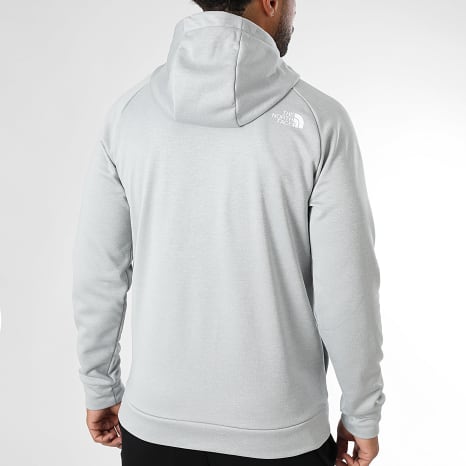 The North Face - Veste Zippée Capuche Reaxion Fleece A8CNP Gris Clair Noir