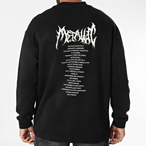 Uniplay - Sudadera oversize con cuello redondo 568 Negro