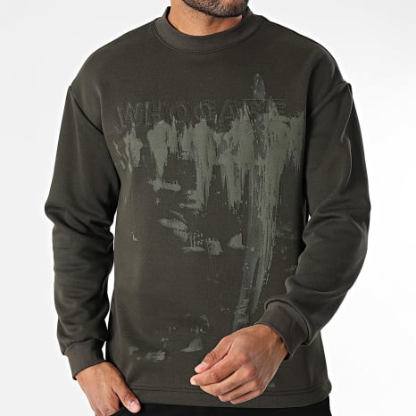 Uniplay - Sudadera oversize con cuello redondo 569 Verde caqui oscuro