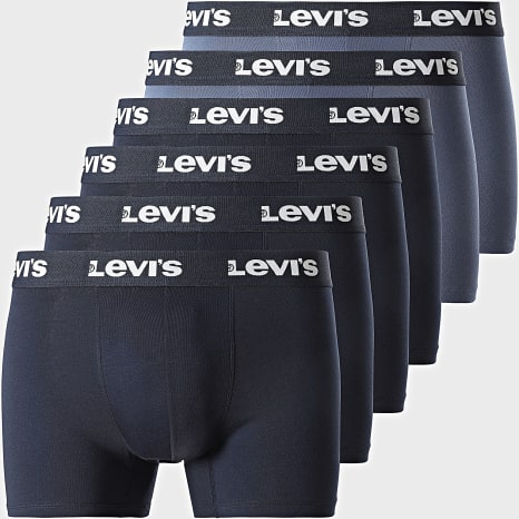 Levi's - Lot De 6 Boxers 701238595 Bleu Marine Bleu Gris