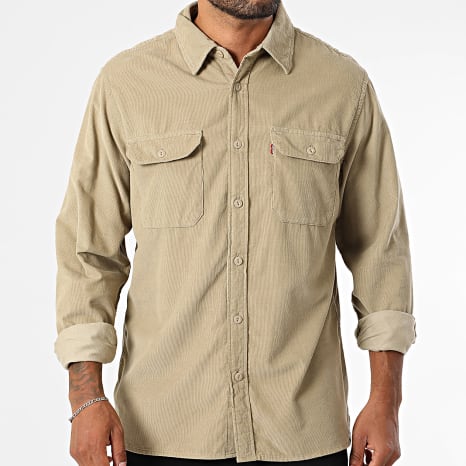 Levi's - Chemise Manches Longues Relaxed Fit 19573 Beige ...