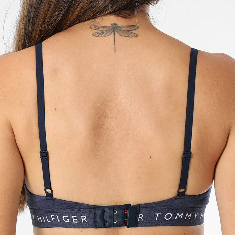 Tommy Hilfiger - Soutien-Gorge Femme 6040 Bleu Marine Chiné