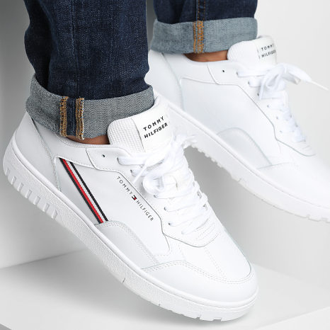 Tommy Hilfiger - Baskets Core Stripes 5631 White