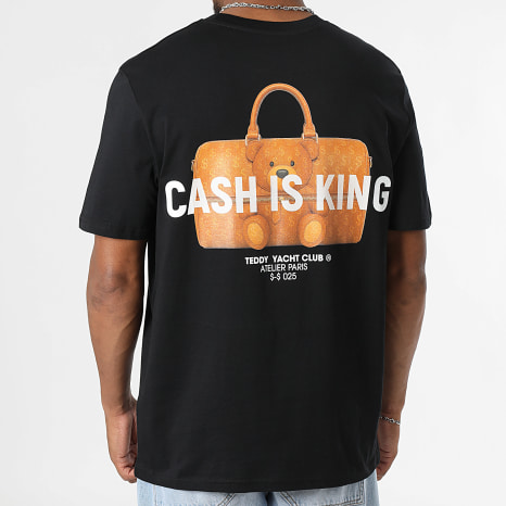 Teddy Yacht Club - Oversize Tee Shirt Cash Is King Keepall Black