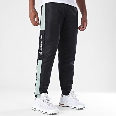 Sergio Tacchini - Abita 40814 Pantaloni da jogging a bande verde chiaro nero