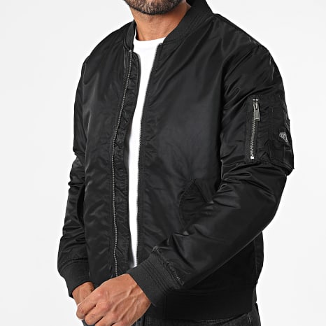 Teddy Smith - Bomber Jacket MA1 12017201D Black - Ryses
