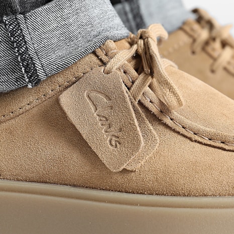 Clarks - Torview Dark Sand Suede Shoes - Ryses