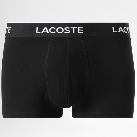 Lacoste - Lot De 5 Boxers Classic Noir Gris Bleu Marine Bleu Clair Vert