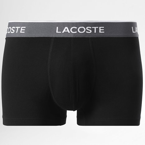 Lacoste - Lot De 5 Boxers Classic Noir Gris Bleu Marine Bleu Clair Vert
