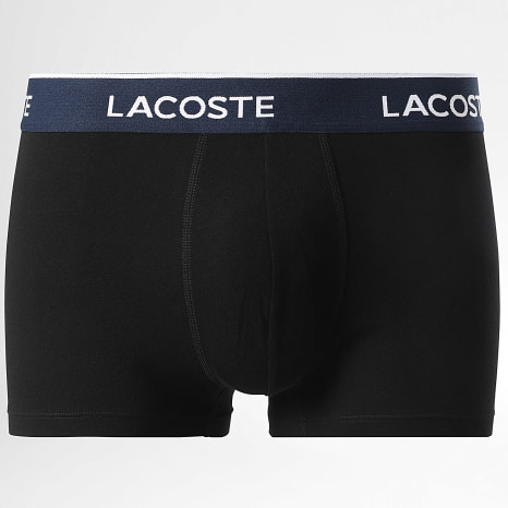 Lacoste - Lot De 5 Boxers Classic Noir Gris Bleu Marine Bleu Clair Vert