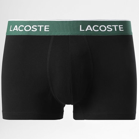 Lacoste - Lot De 5 Boxers Classic Noir Gris Bleu Marine Bleu Clair Vert