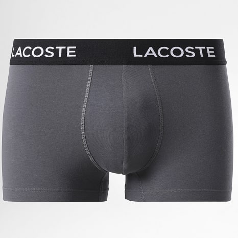 Lacoste - Lot De 7 Boxers Classic Noir Gris Blanc