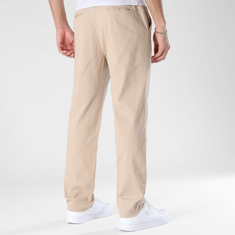 LBO - Lote de 2 pantalones chinos 2278 Caqui Verde Beige