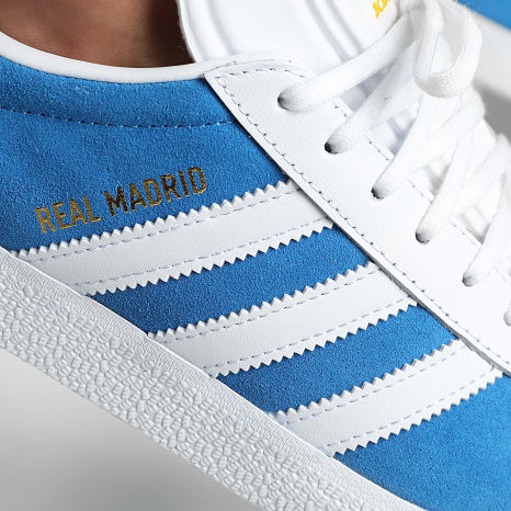 Adidas Originals - Gazelle Real Madrid JR4158 Blue Bird Footwear White Crew Yellow Sneakers