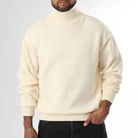 LBO - Premium Soft 2083 Jersey cuello alto Beige claro
