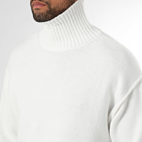LBO - Premium Soft 2085 High Neck Sweater White