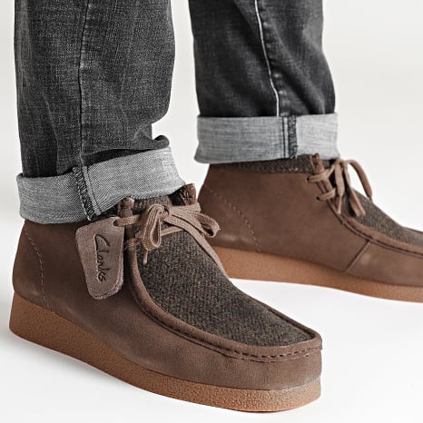 Clarks Wallabee Evo BT 27㎝ Clarks - Sapatos Wallabee Evo BT Castanho Combi