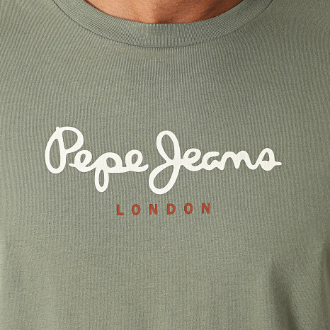 Pepe Jeans - Tee Shirt Eggo PM509979 Vert Kaki