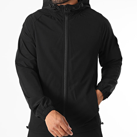 Fins de Séries - Ensemble Veste Capuche Zippée Et Pantalon Cargo 158 Noir