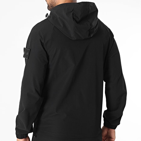 Fins de Séries - Ensemble Veste Capuche Zippée Et Pantalon Cargo 158 Noir