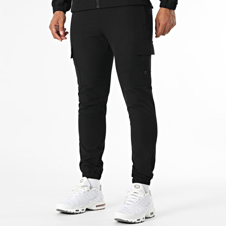 Fins de Séries - Ensemble Veste Capuche Zippée Et Pantalon Cargo 158 Noir