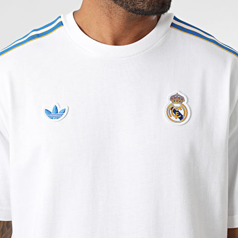 Adidas Originals - Oversize T-shirt Real Madrid Icon JN3064 White