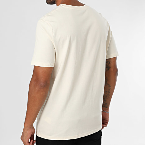 Luxury Lovers - T-shirt oversized groot zwart hart borduursel beige