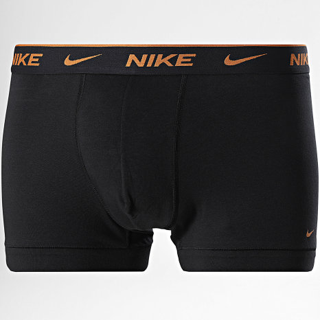 Nike - Lot De 3 Boxers KE1008 Noir Rouge Camel Bleu Marine