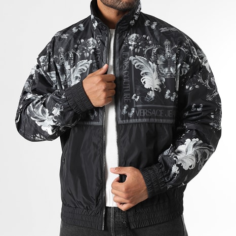 Versace Jeans Couture - Chaqueta con cremallera 79GASD11-CQ19D Negro