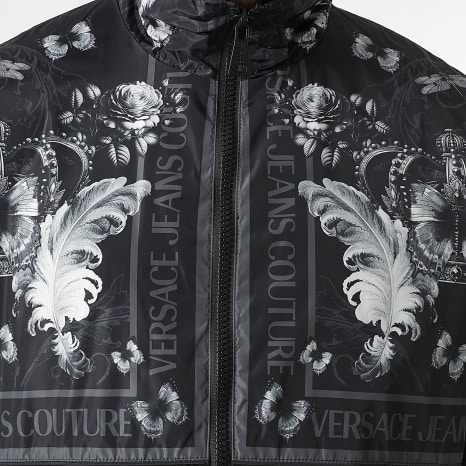 Versace Jeans Couture - Chaqueta con cremallera 79GASD11-CQ19D Negro