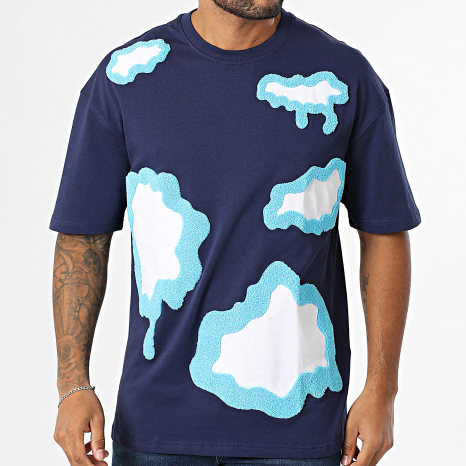 Ikao - Tee Shirt Oversize Large 586 Bleu Marine