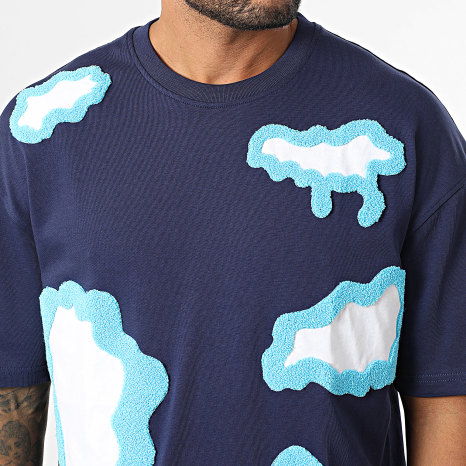 Ikao - Tee Shirt Oversize Large 586 Bleu Marine