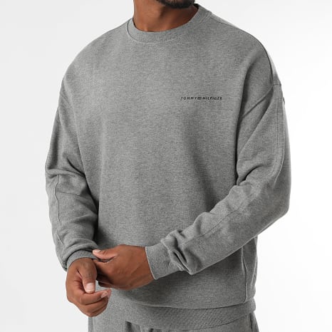 Tommy Hilfiger - Sudadera con cuello redondo 3625 Gris jaspeado