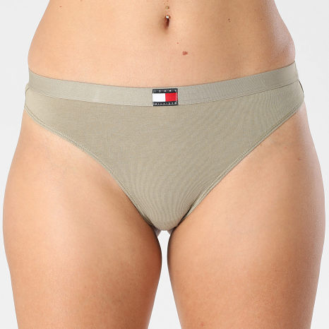Tommy Hilfiger - Set van 5 damesstrings Wit marine grijs gevlekt roze beige