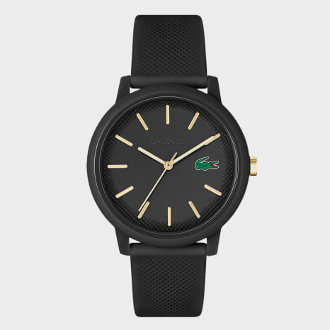 Lacoste - Montre Logo Crocodile 12.12 Noir