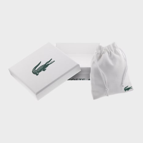 Lacoste - Metropole Pulsera Grabado Cocodrilo Logo Plata